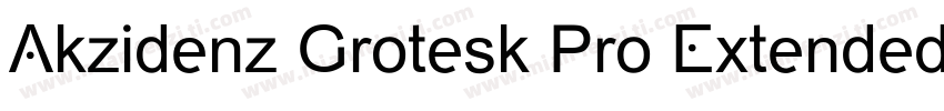 Akzidenz Grotesk Pro Extended字体转换
